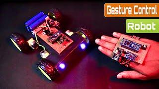 How To Make DIY Arduino Gesture Control Robot At Home Using Radio Module