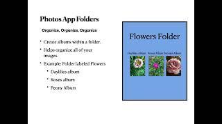 Photos app: Albums and Folders