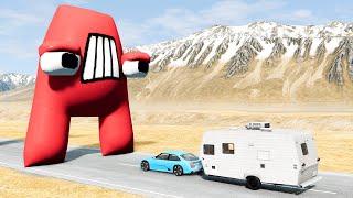 Cars vs Alphabet Lore – BeamNG.Drive