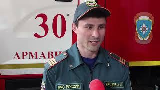 В Армавире сотрудник  ПСЧ №30 Артем Ершов рассказал о профессии пожарного