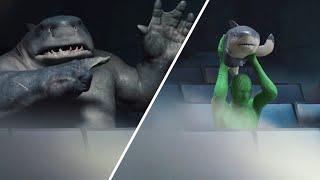 King Shark - Before & After VFX Breakdown scene