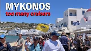 Cruising the Mediterranean - I Took a Little Boat to Mykonos, and it was CROWDED