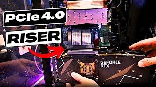 PCIe 4.0 Riser Cable Review (Cheapest Solution for Quad GPUs!)