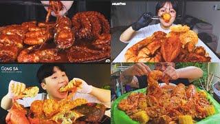 Spicy Seafood Boiled Mukbang Asmr ️! Cant Resist with that bites ! 