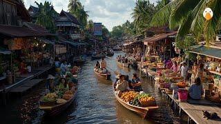 Amphawa, Thailand Discover Thailand's Stunning Floating Market! (4K HDR)