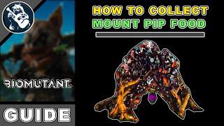 How to Pick up & Collect Mount Pip Food in Biomutant | Beginners Guide | Exploration Tools