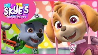 Rocky's Mighty Pup Recycling Lesson - Skye's Music Party - PAW Patrol Music Cartoons for Kids