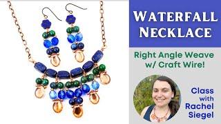 Brio Waterfall Necklace - Rachel Siegel's Wirework Statement Jewelry - Sam's Bead Shop Brio Month