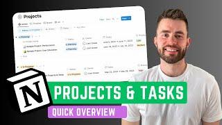 Notion's NEW Projects and Tasks - A Quick Intro