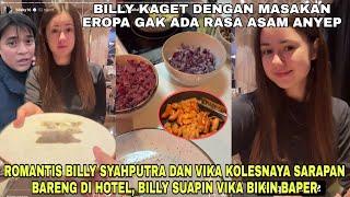 Romantis Billy Syahputra Suapin Vika Kolesnaya di Hotel Saat Sarapan, Billy Masih Gak Bisa Makan Ero