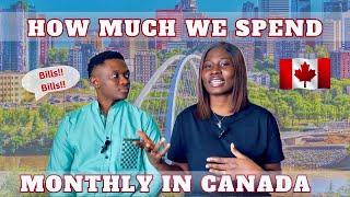 COST OF LIVING IN EDMONTON, ALBERTA |  How Much We Spend Monthly In Canada | Living In Canada 