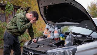 Такого расхода масла я не ожидал. Сколько жрёт масла Lada Vesta 1.8 и новый масляный фильтр