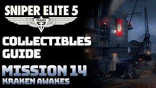 Sniper Elite 5 Mission 14 - Kraken Awakes - All Collectibles, Optional Objectives, Kill Targets