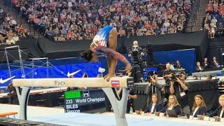 Simone Biles - 13,900 Beam - 2024 Olympic Gymnastics Trials Day 2