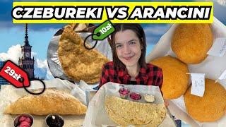 Gdzie zjeść TANIO w Warszawie? - CZEBUREKI vs ARANCINI | STREET FOOD