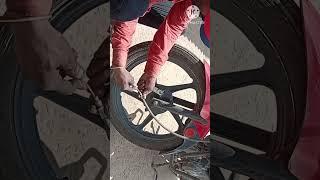 #shorts #shortvideo #viralvideo #bike front wheel fitting