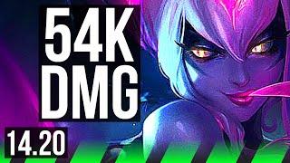 EVELYNN vs DIANA (JGL) | 54k DMG, Comeback, Rank 7 Eve, 700+ games, Dominating | EUW Master | 14.20