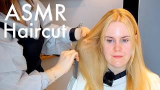ASMR Korean Pro Hair Stylist cuts my Hair!  (Unintentional ASMR)
