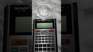 How to set decimal places - Sharp EL 738 Calculator.
