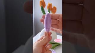 How to make elegant pipe cleaner tulips |pipe cleaner tulips tutorial