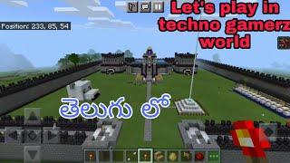 Let's explore techno gamerz world in Minecraft in Telugu