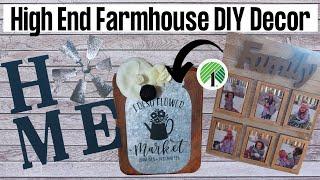 High End Farmhouse  DIY Home Decor | Dollar Tree Farmhouse Decor