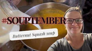 #souptember Creamy BUTTERNUT SQUASH soup