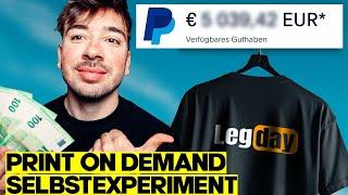 Ich habe 30 Tage Print on Demand getestet & ___€ verdient | T-Shirt Business Selbstexperiment