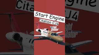 Who starts the engine Citation CJ4