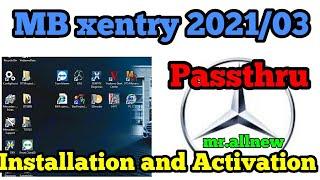 Mercedes Benz MB Star Xentry Passthru 2021/03 with J2534  Installation of software Win 10 64bit