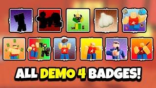 Block Tales - How To Get ALL DEMO 4 BADGES! (11 Badges) [ROBLOX]