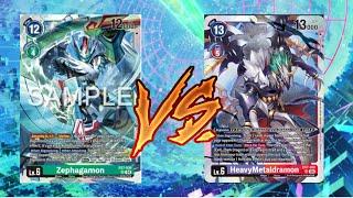 Zephagamon VS HeavyMetalDramon EX07 (DIGIMON TCG)