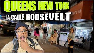 Asi es la VIDA NOCTURNA de la calle mas famosa de QUEENS  New York | El cowboy TV