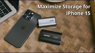 Expand Your iPhone 15's Storage with ADATA