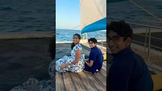 Sunset boat trip in Spain #boat #sunset #spain #teluguvlogs #surekhateluguvlogs