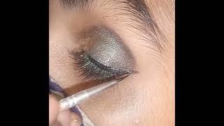 Golden And Green eye makeup tuturial by samii#shorts