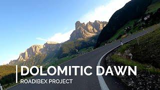 DOLOMITIC DAWN (Sellaronda anticlockwise) - Virtual ride for indoor cycling