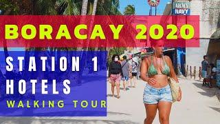 Complete BORACAY Station 1 Hotels | Boracay Island Philippines Beachfront Hotels Walking Tour 2020