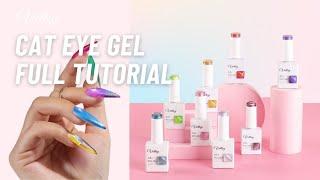 How To Use Cat Eye Gel Polish|Magnetic Nail Art Tutorial|Ways To Get 10+ Cat Eye Effects