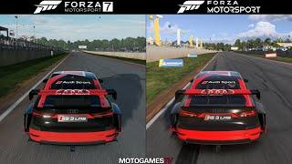 Forza Motorsport 7 vs Forza Motorsport (2023) - 2018 Audi RS 3 LMS at Road Atlanta