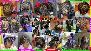 2025 Cute Little Girls Cornrows Braids Hairstyles Ideas| Back To School Braids Hairstyles For kids