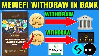 Memefi Withdraw In Bank Full Process | Memefi Withdraw Binance | Memefi Withdraw