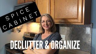 Declutter and Organize - Spice Cabinet