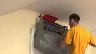 Cleaning the indoor unit of the air conditioner