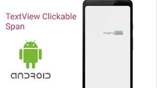 Android Clickable Span TextView-Android Tutorials