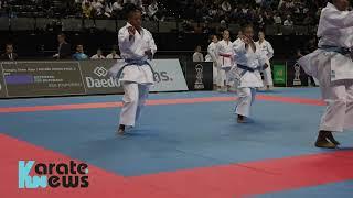 KATA FEMALE TEAM BOTSWANA World Karate Championships 2024 – Team Kata Finals | Navarra, Spain