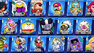 ALL 708 SKINS IN BRAWL STARS | Angels Vs Demons