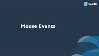 Mouse Click Events in JavaScript