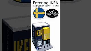 Ikea entering then vs now - Sweden and SCP foundation #shorts #countryballs #meme #animation