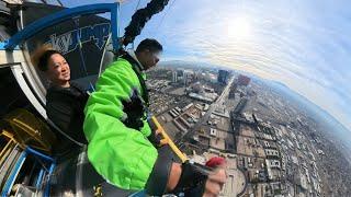 Experience the Thrill of a Lifetime – SkyJump Las Vegas! #unbelievable #fearless #skyjump #onelife 